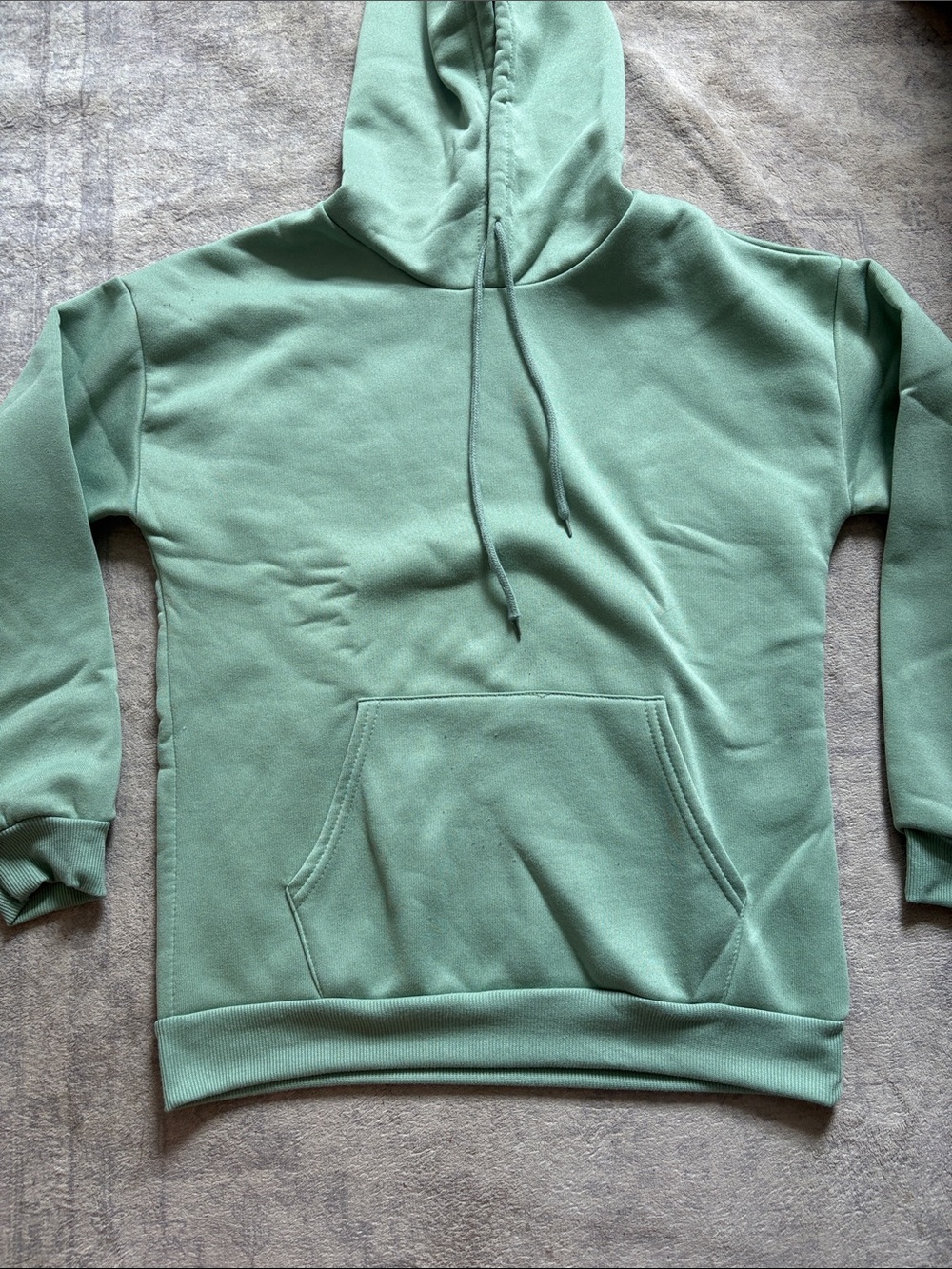 Women's  Sage Green Pullover Hoodie - Casual Everyday Sweater